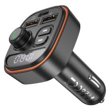 FM Модулятор BOROFONE BC59 з підтримкою швидкого заряджання QC3.0 Bluetooth / гучномовець