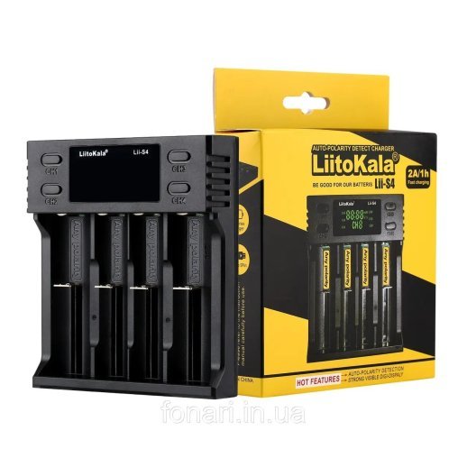 Універсальний зарядний пристрій Liitokala Lii-S4 для Li-ion/Ni-Mh/Ni-Cd акумуляторів
