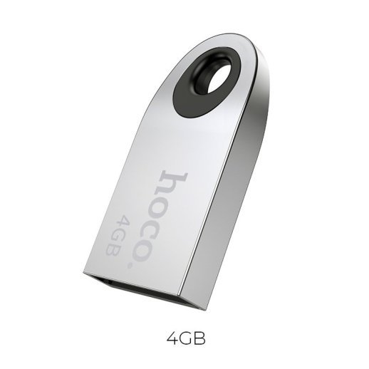 Флеш-память HOCO UD9 (USB2.0/4Gb) (стальной)