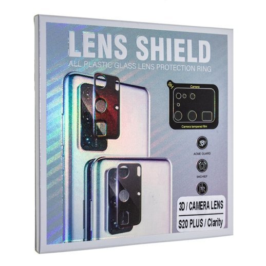 Захисне скло для камери 3D LENS SHIELD SAMSUNG G985 Galaxy S20 PLUS чорний