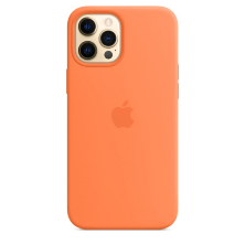 Чохол Silicone Case Original Apple iPhone 12 Pro Max (MagSafe) Kumquat