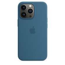 Silicone Case Original With MagSafe and Splash Screen Apple iPhone 13 Pro Max Blue Jay