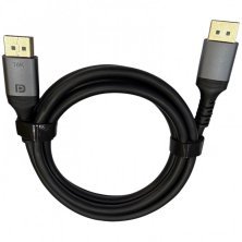 Кабель DisplayPort W-H946 2.1 16K 60Hz, CCS, Ø7.0 мм, 1.8 м, чорний
