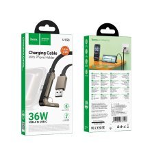 USB кабель HOCO U150 USB - Type-C, 1,20 м., чорний