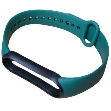 Ремінець силіконовий для XIAOMI MI BAND 5 / 6 / 7 двокольоровий 9_GREEN-BLACK