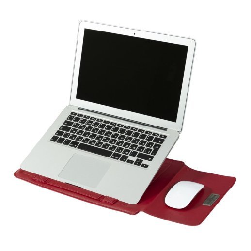 Чохол Leather Bag Vertical для Apple MacBook 13'' / 14'' Red