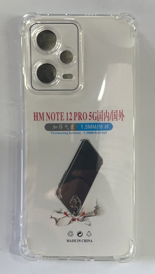 Case Clear ShockProof for Xiaomi Redmi Note 12 Pro Прозорий