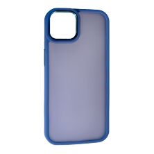 Накладка Matte Metal Buttons для Apple iPhone 14 Plus Gray Lavender