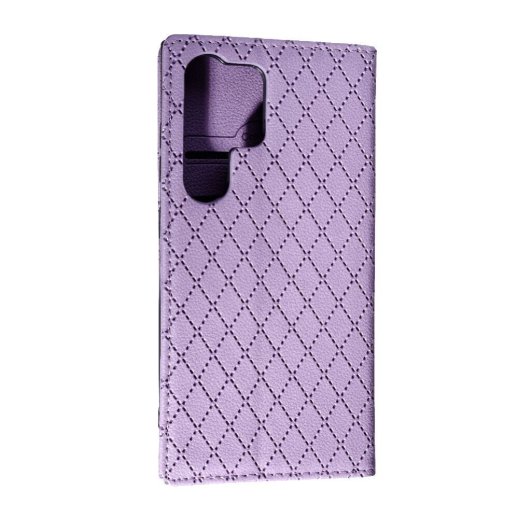 Книга Deluxe для Samsung S24 Ultra Purple