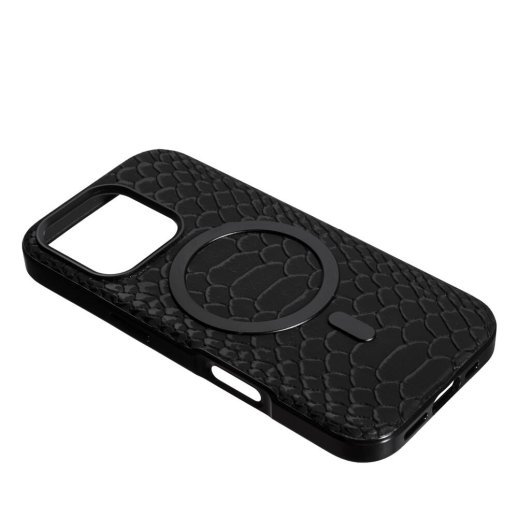 Накладка Puloka Snake with MagSafe для Apple iPhone 16 Pro Black