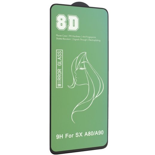 Захисне скло 8D MIRROR SAMSUNG A80 | A90 2019