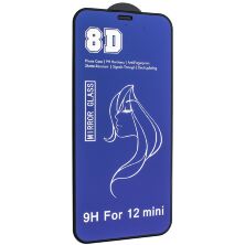 Защитное стекло для телефона 8D MIRROR APPLE IPHONE 12 mini 5,4" BLACK-BLUE