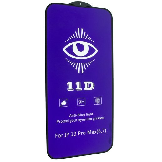 Захисне скло 11D BLUE LIGHT APPLE IPHONE 13 PRO MAX 6,7" ЧОРНИЙ