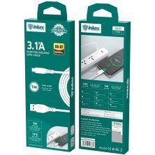 КАБЕЛЬ USB INKAX CB-07 TYPE-C 1 метр 3.1A Silicone