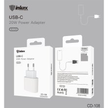 Мережевий зарядний пристрій INKAX CD-108 20W USB-C 3.0A