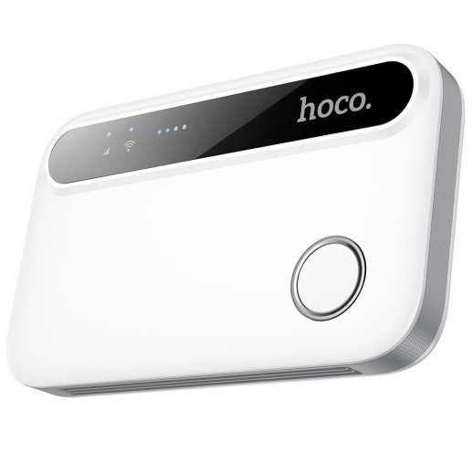 Мобільний портативний Wi-Fi роутер HOCO HI41 4G LTE 2100 мАг, білий