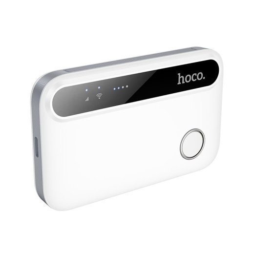 Мобільний портативний Wi-Fi роутер HOCO HI41 4G LTE 2100 мАг, білий