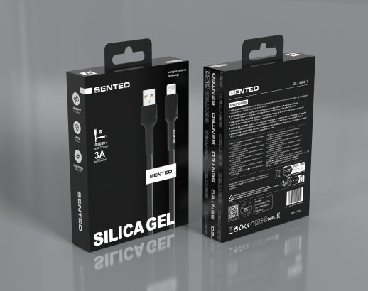 USB Cable Senteo SL-03 soft silicone USB A- Lightning 1M 3A