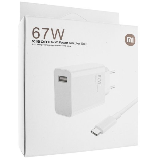 Зарядний пристрій XIAOMI 67W + кабель USB - TYPE-C