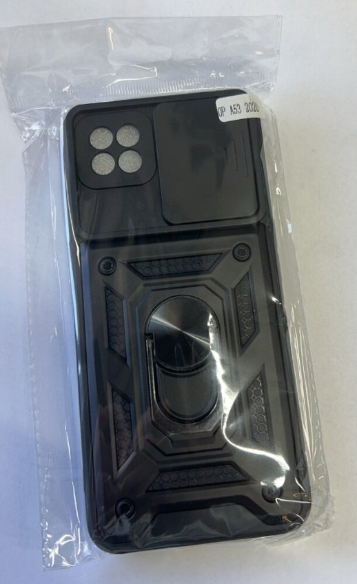 Armor Case With Curtain for Oppo A53 2020/A32 2020 Black