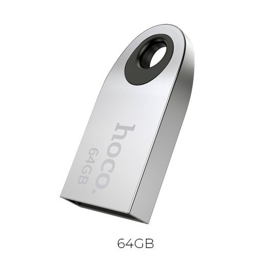 Флеш-память HOCO UD9 (USB2.0/64Gb) (стальной)