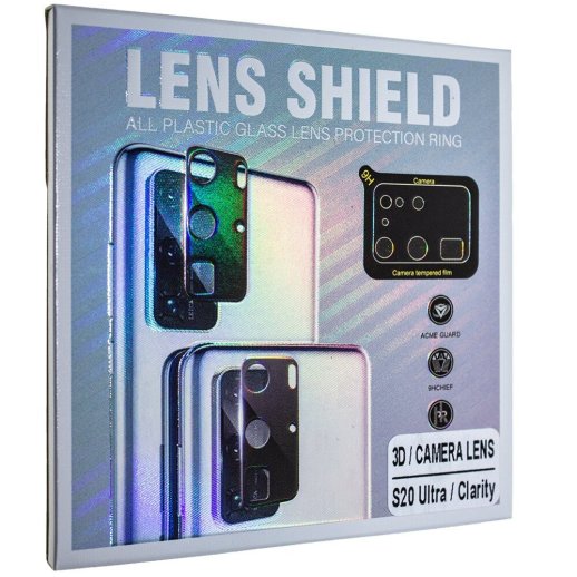Захисне скло для камери 3D LENS SHIELD SAMSUNG G988 Galaxy S20 ULTRA чорний