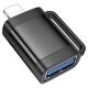 Адаптер HOCO UA31A OTG Lightning (папа) - USB (мама), чорний