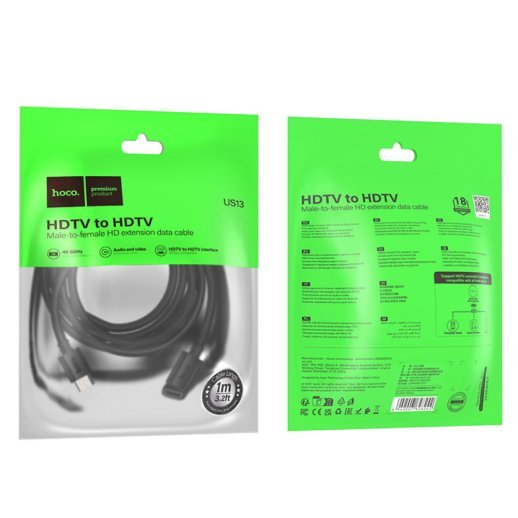 Кабель подовжувач HOCO US13 4K HD HDMI 1 метр