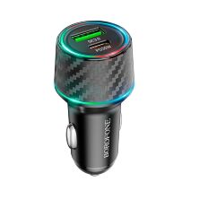 Автомобільний зарядний пристрій BOROFONE BZ21 Brilliant 48W dual port  PD30W+QC3.0 car charger