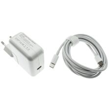 Блок живлення для MacBook APPLE AE30 Type-C PD MagSafe 30W Сумісний з усіма брендами + кабель Type-C 2 метри