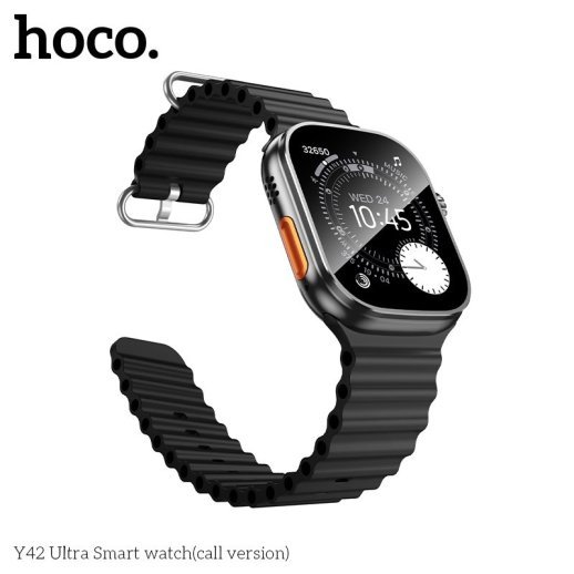 Смарт-годинник HOCO Y42 Ultra Smart Watch Call Version із двома ремінцями, чорний