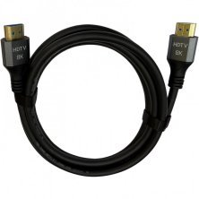 Кабель HDMI W-HD911 2.1 8K 60Hz / 4K 120Hz, CCS, Ø7.0 мм, 1.8 м, чорний