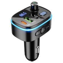 FM трансмітер HOCO E62 Bluetooth з швидкою зарядкою 20W 2USB + TYPE-C 3.1A з гучним зв'язком