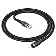 USB Кабель Borofone BU35 USB - Lightning 2.4A 1.2м, чорний