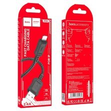 USB кабель HOCO X94 USB - Lightning 1 MЕТР ЧОРНИЙ