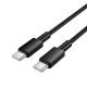 USB-C кабель HOCO X119 Type-C - Type-C, 1 метр, чорний