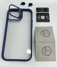 Чехол Metal Stand Case Apple Iphone 12  Blue 3