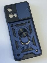 Armor Case With Curtain for Motorola G04 / G24 Dark Blue