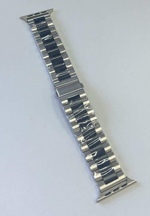 Ремінець для Apple Watch Steel 42/45/49mm Black Silver