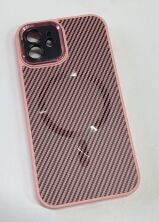 Case Carbone Shield Magsafe  for Apple Iphone 12 Pink