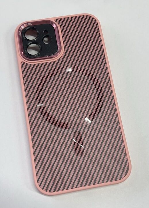 Case Carbone Shield Magsafe  for Apple Iphone 12 Pink