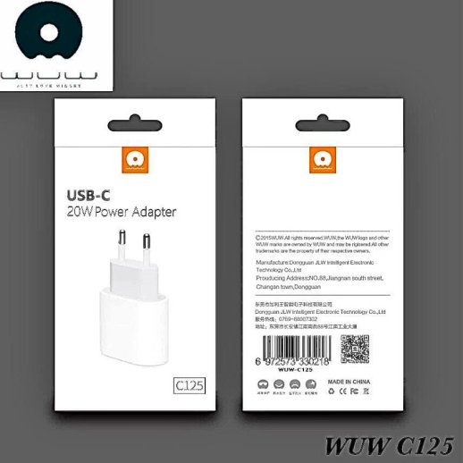 Зарядний пристрій WUW C125 USB-C PORT 3A PD 20W