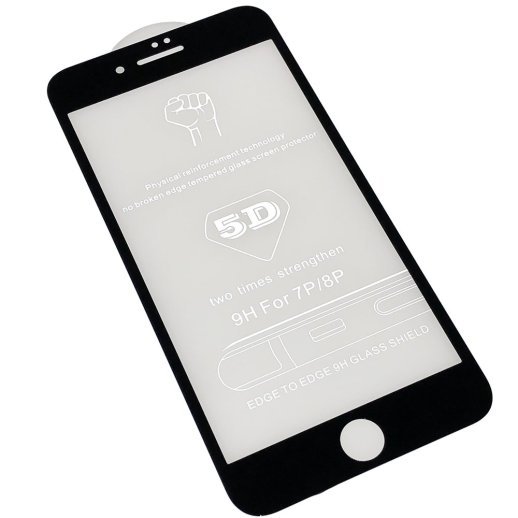 Захисне скло 6D ORIGINAL для APPLE IPHONE 7 PLUS | 8 PLUS ЧОРНИЙ