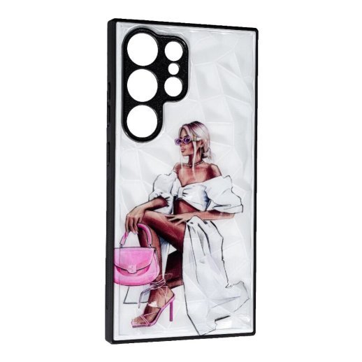 Накладка Prisma Ladies New для Samsung S24 Ultra Pink Bag