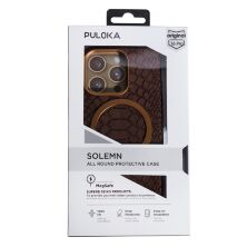 Накладка Puloka Snake with MagSafe для Apple iPhone 16 Pro Bronze