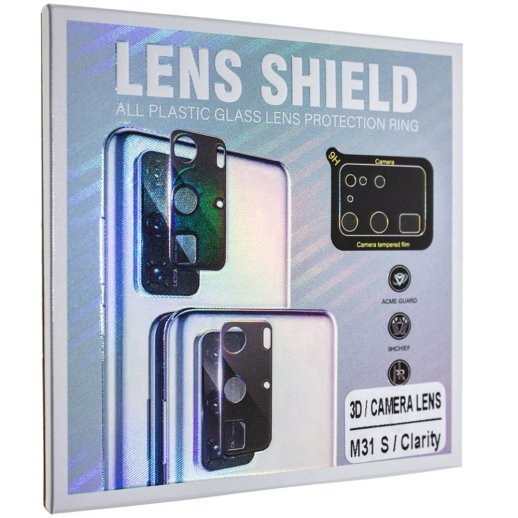 Захисне скло для камери 3D LENS SHIELD SAMSUNG M317 Galaxy M31S 2020 чорний
