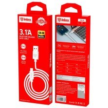 КАБЕЛЬ USB INKAX CB-09 IPHONE LIGHTNING 1 метр 3.1A