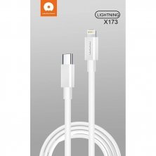 Кабель USB-C WUW X173 Type-C - Lightning 12W БІЛИЙ (70)