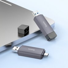 Кардрідер HOCO HB45 2-в-1 Type-C | USB 2.0