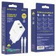 Мережевий зарядний пристрій BOROFONE BA56A Lavida dual port PD20W+QC3.0 + кабель TYPE-C - LIGHTNING
